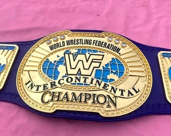 Handmade Intercontinental Championship Belt – CNC HD Quality, Premium 5mm Zinc Plates, Deep Etching & Genuine Cowhide Leather