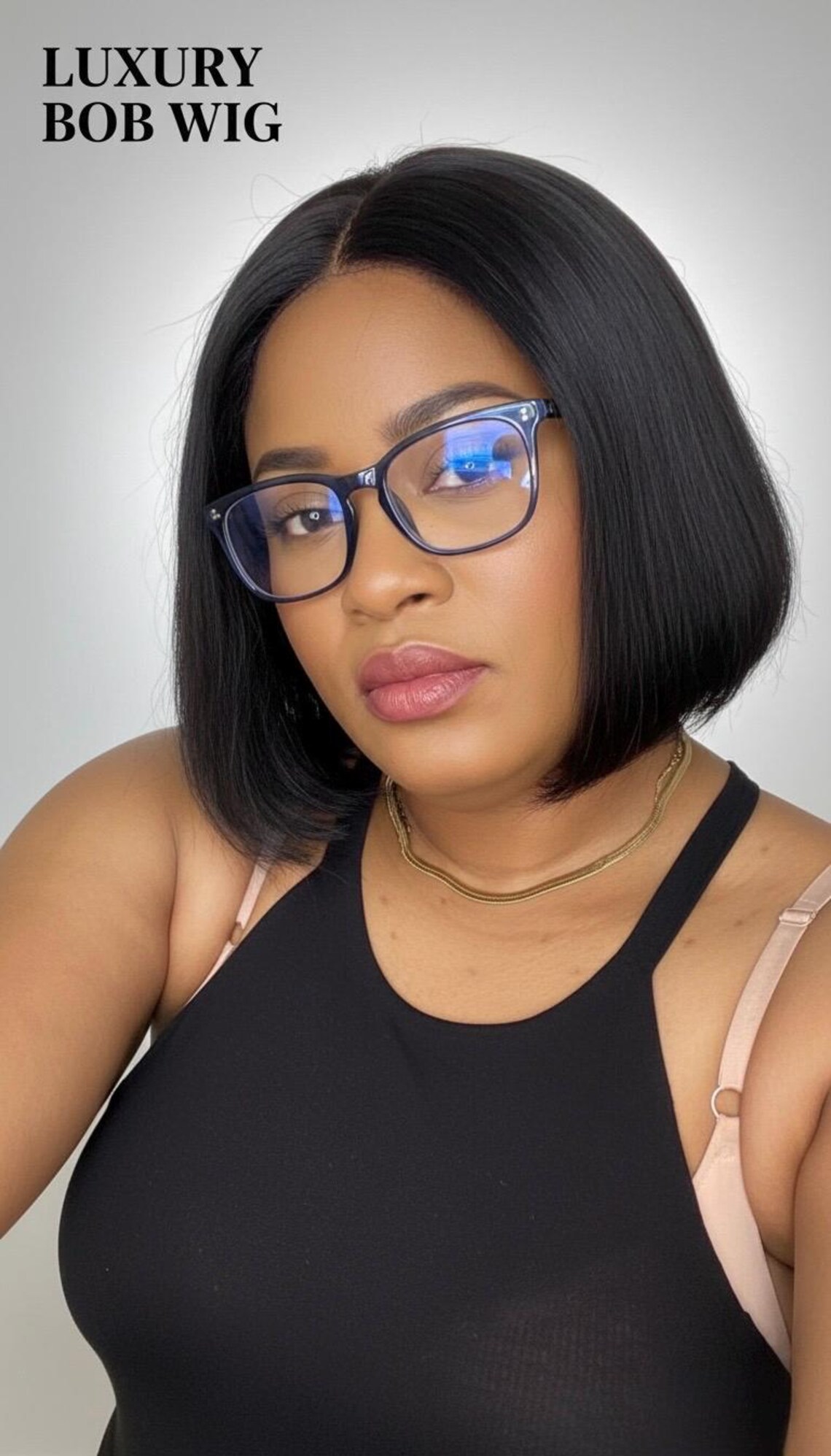 This 8-inch Short, Layered Bob Wig is Crafted From 100% Human Hair ...