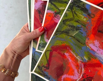 Original Abstract Floral Paintings | 8 Variations