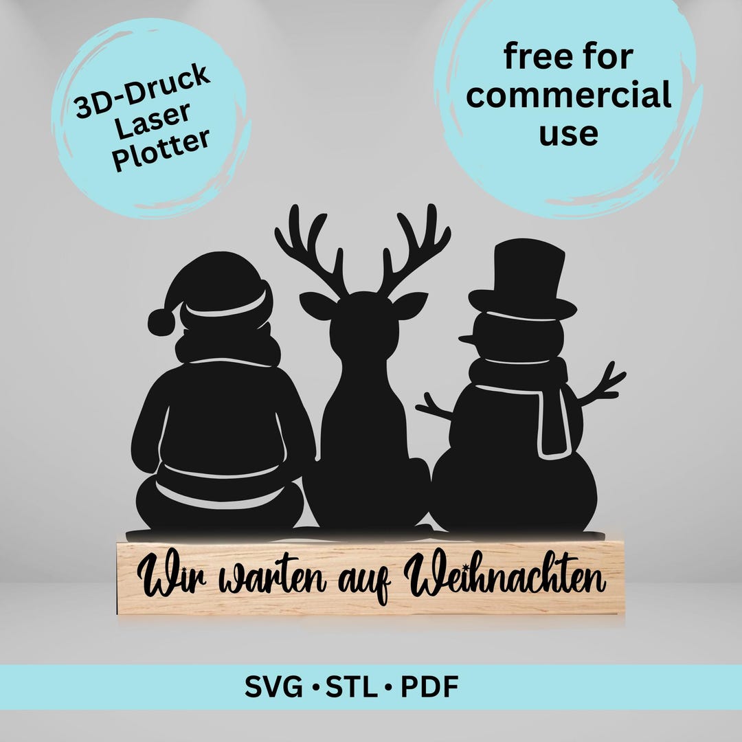 3D Printing, Plotter, Laser - Digital File (SVG, STL, PDF) FREE ...
