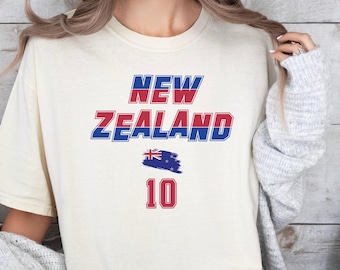 New Zealand Soccer Fan Shirt, Country Football Supporter Tee, Match Day Pride