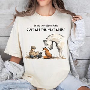 The Boy, Mole, Fox, Horse Shirt, Literary Quote, Unisex Comfort Colors Tee