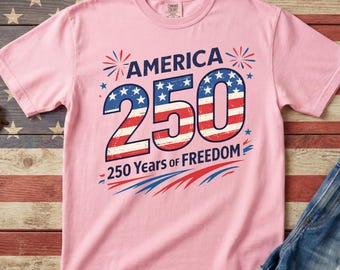 250th Anniversary USA T-Shirt, Vintage Independence Day Graphic Tee