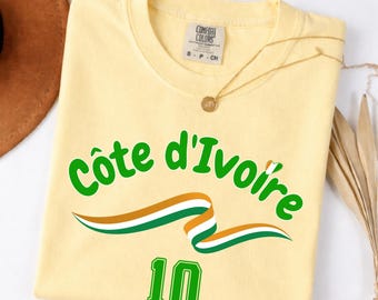 Ivory Coast Football Fan T-Shirt, Côte d’Ivoire Soccer Tee