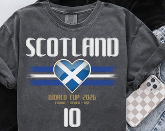 Scotland Tartan Army 2026 T-Shirt, Fan Apparel Match Day Tee