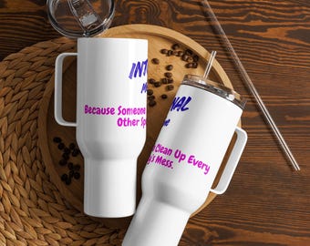 Mug de voyage interniste amusant avec anse • Cadeau pour médecin