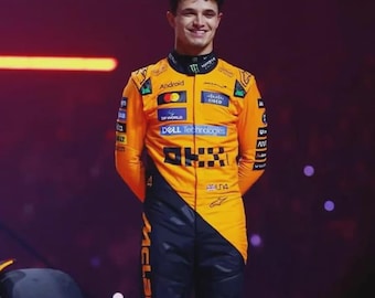 F1 Team Race Suit Go Kart Lando Norris McLaren Racing Suit 2025: F1 Karting Gear In All Sizes ( Duty Paid USA )