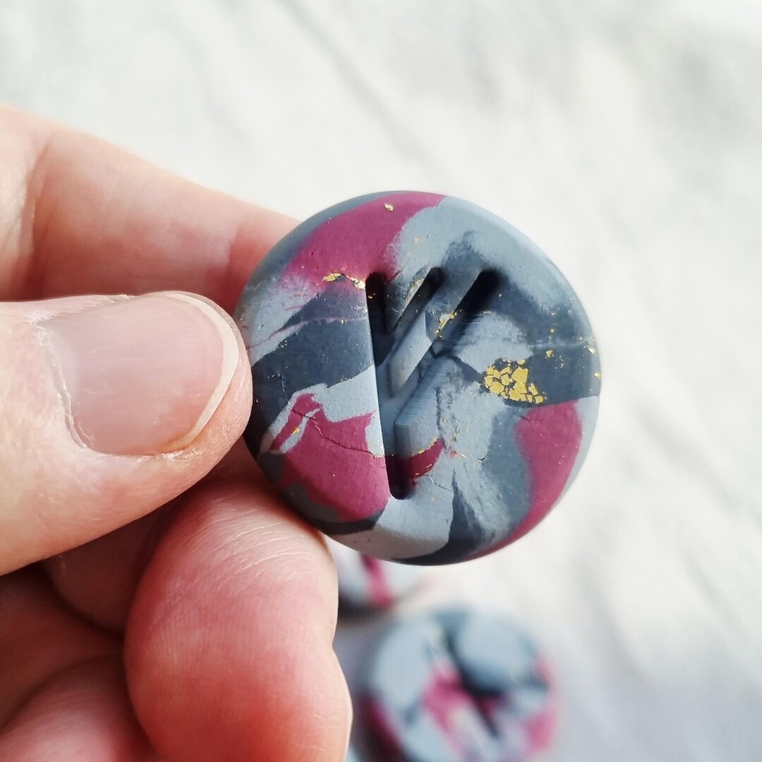 Handmade Rune Set & Prayer Beads – Elder Futhark Clay Runes – One of a ...