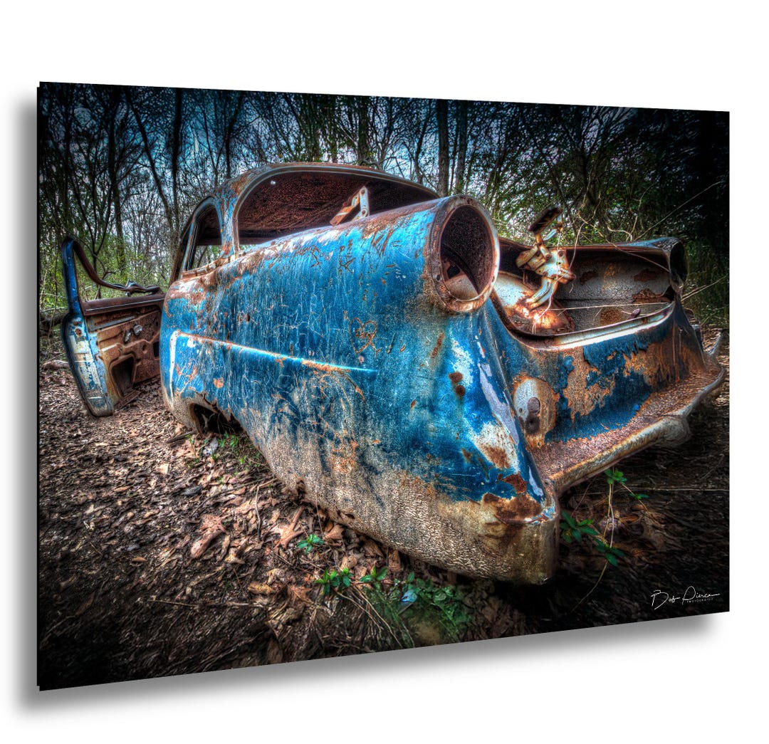 Rusty Junk Abandoned, Rusty Junk Car, Shelby Farms, Graffiti, Photography Print - Etsy