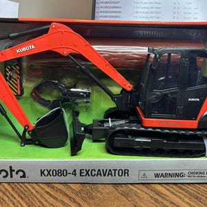 4KUBSS33166 1:18 KX080-4 Excavator with Interchangable parts bild 1