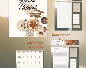 Receips Planner | Calorie Tracker (PDF)