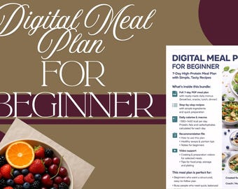 Digital Meal Plan for Beginner  (PDF)