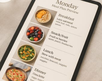 7-Day Weight Loss Meal Plan, Beginner Nutrition Guide (PDF)