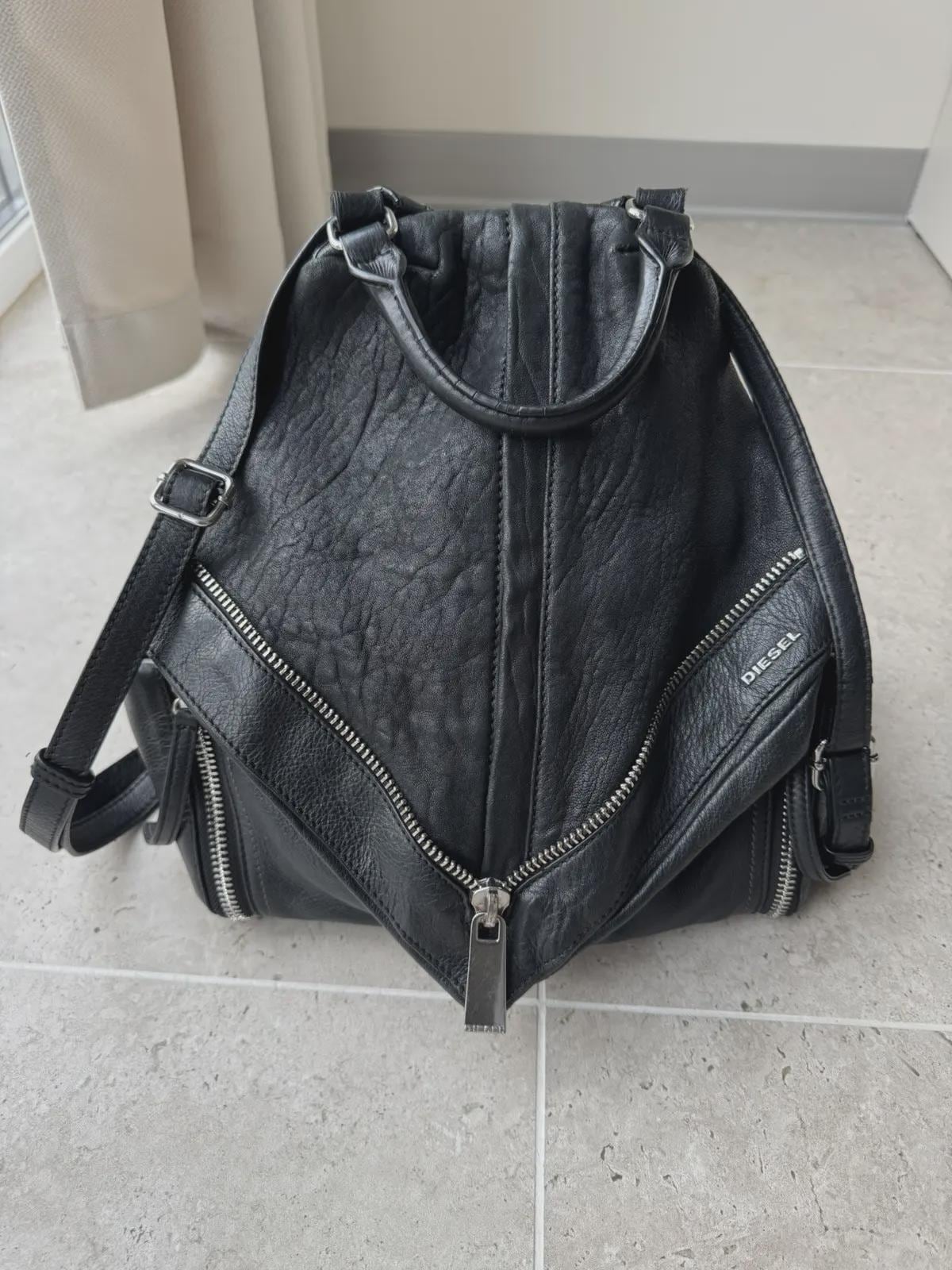 Diesel Zipper Backpack - Etsy