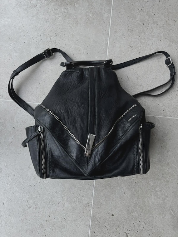 Diesel Zipper Backpack - Etsy