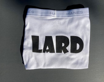 Righty-tighty lardmen's White Briefs 