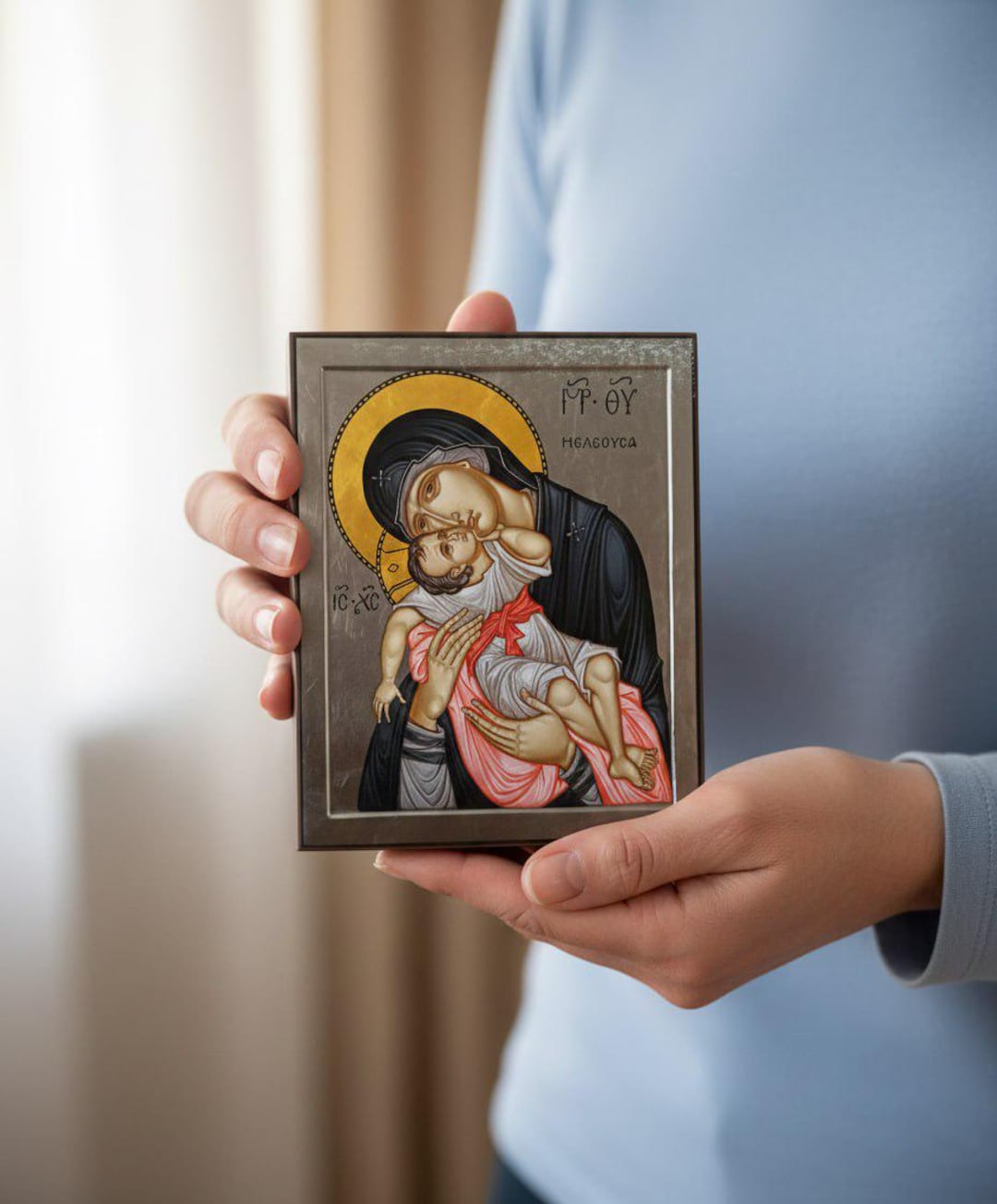 Wooden Icon 6.3x4.7 In, Virgin Mary Glycophilousa, Orthodox Icon - Etsy