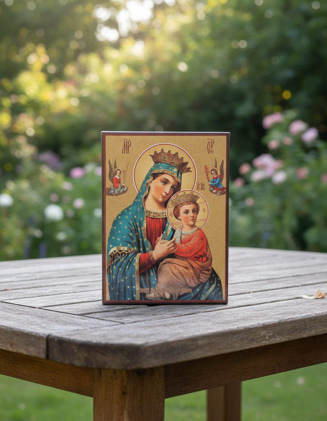 Wood Icon 6.3 In, Mother of Perpetual Help Icon, Virgin Mary Icon ...