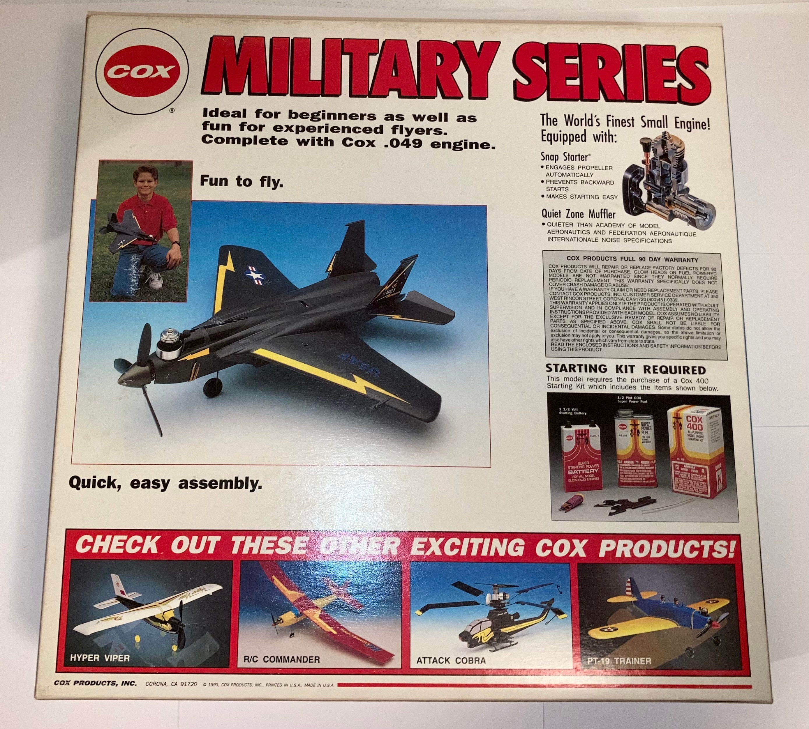 Vintage Cox F-15 Eagle .049 Engine Control Line Airplane New Vintage Cox F-15 Eagle .049 Engine Control Line Airplane New