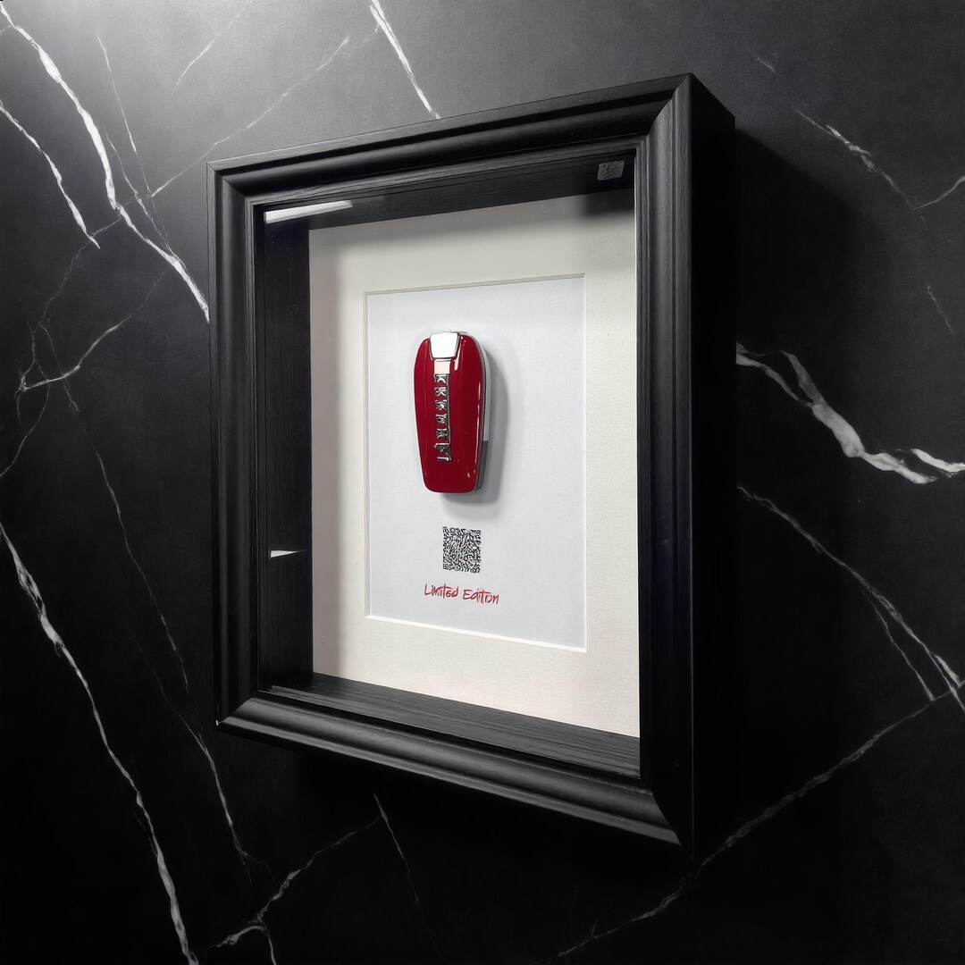 Ferrari Key Frame “QR Code” by Luxury Framed Art | Motivational Wall ...