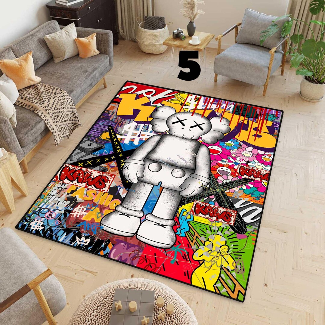 Bearbrick Rug, Hypebeast Decor, Machine Washable - Etsy