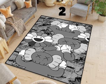 Hypebeast Rug, Hype Beast , Bearbrick rug, Wall Art rug,carpet, Tepic,Bear brick decor
