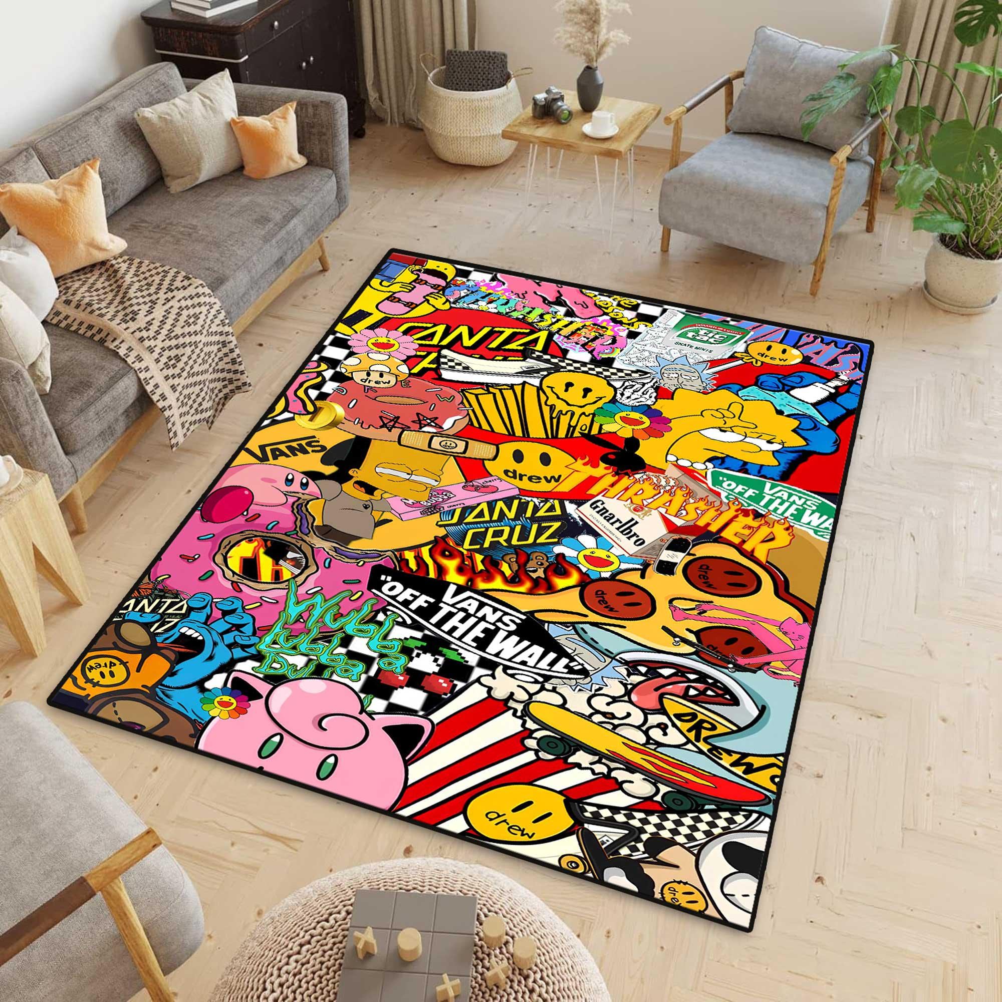 Skater Rugs Skateboarding - Etsy