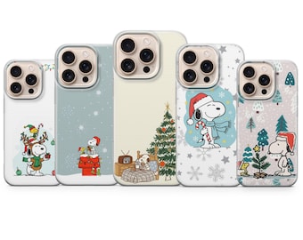 Snoopy Phone Case Peanuts Cover for iPhone 17 Pro Max, 16e, 15, 14, 13 & Samsung S25 Ultra, S24 FE, A56, Pixel 10 XL, 9a,8,7