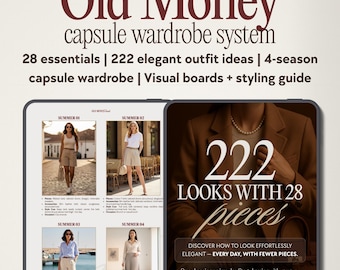 Cómo crear un armario cápsula (28 prendas esenciales + 222 ideas de conjuntos) PDF