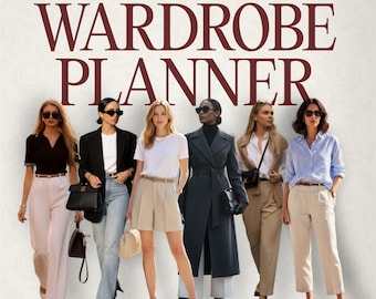 Digital Outfit Planner Template | Wardrobe Creator & Closet Organizer PDF