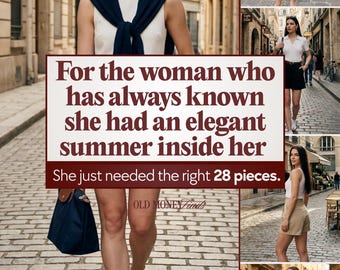 Summer Clothes Women, Summer Clothing Women, Women Summer Fashion — Old Money Capsule Wardrobe PDF 222 Elegant Looks from 28 Pieces