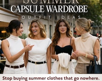 Summer Capsule Wardrobe, Capsule Wardrobe Summer, Summer Wardrobe Capsule Women — Old Money Style PDF 222 Looks from 28 Pieces All Seasons