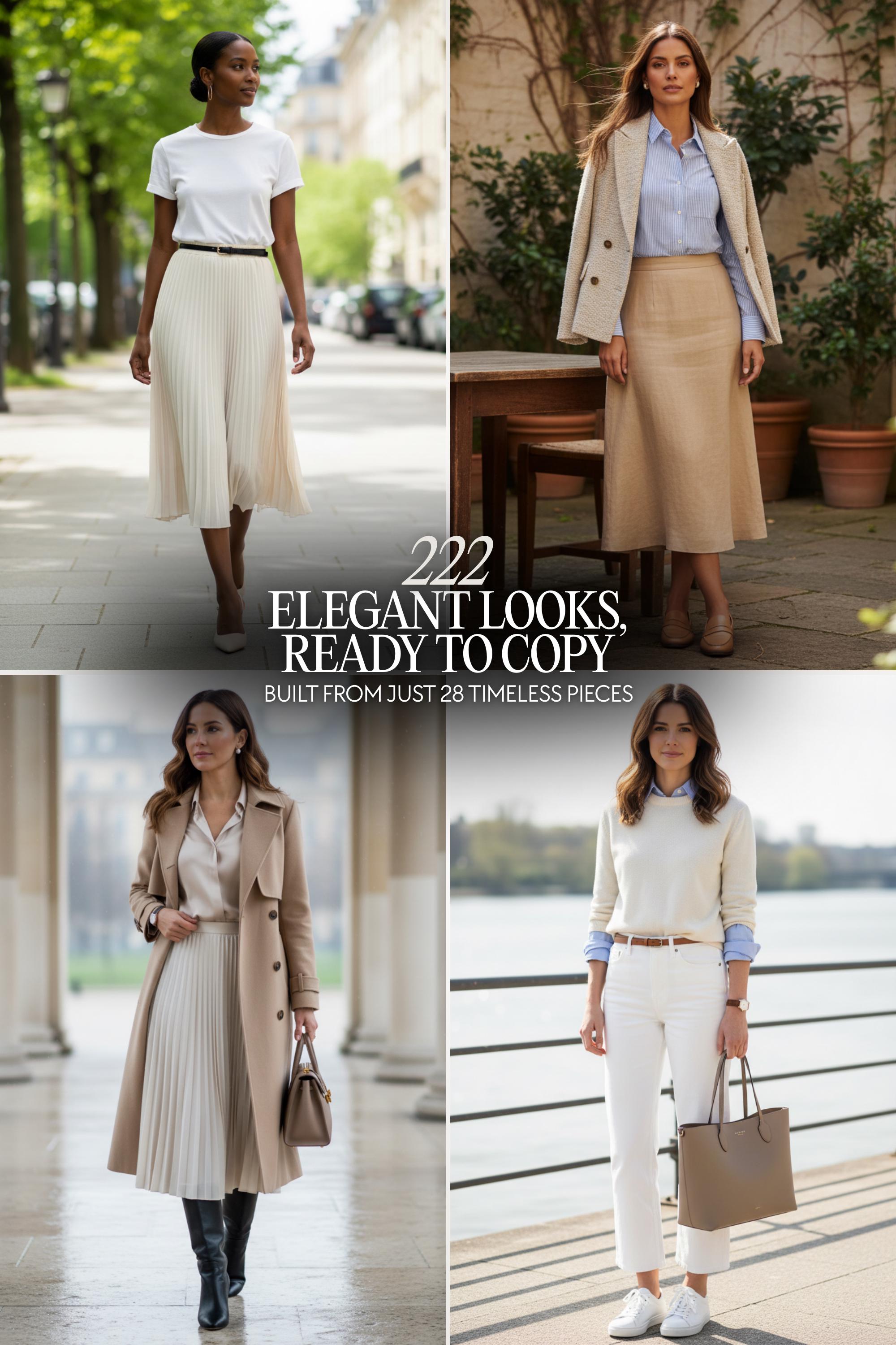 How to Build a Capsule Wardrobe (28 Essentials + 222 Outfit Ideas) PDF ...