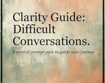 Difficult Conversations | Self-Help Communication Scripts for Work & Relationships | Digital Download PDF | ChatGpt | AI Prompts