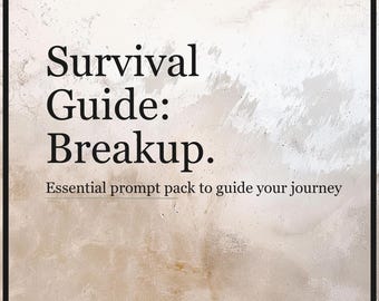 Guía para rupturas amorosas / Consejos de autoayuda para superarlas / Primeros días / PDF digital / ChatGPT / Consejos de IA