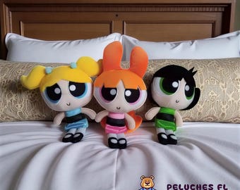 Powerpuff Girls Plush Toys (23cm) - Choose Your Character: Blossom, Bubbles, or Buttercup  - Cartoon Network Collectibles