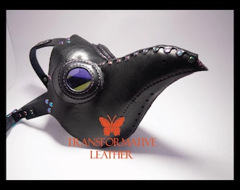 Plague Dr. Mask, Handmade Leather