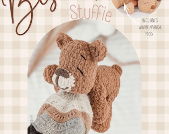 Patrón de galleta de peluche / osito de peluche de crochet / patrón de oso de peluche de barriga / patrón de oso de peluche / patrón de osito de crochet / oso lindo