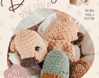 Patrón de peluche de ganchillo de Dudley Duck / peluche de pato de ganchillo / patrón de peluche de ganso / patrón de peluche de pato / patrón de peluche de ganso de ganchillo / lindo ganso