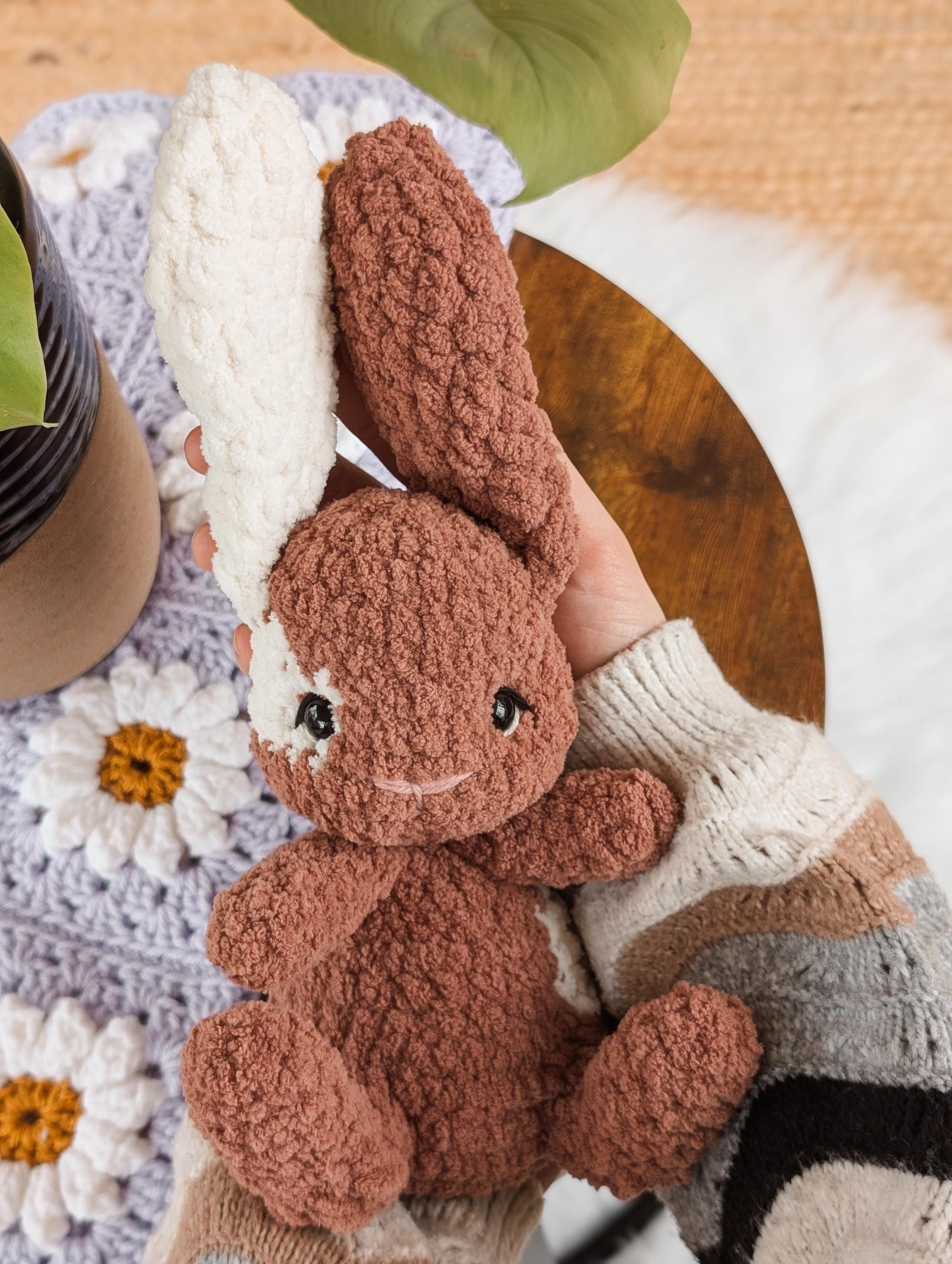 Flopsy Bunny Stuffie Crochet Pattern | Weighted Bunny Stuffie Pattern ...