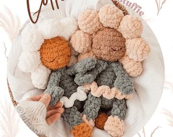 Patrón de crochet para peluche de flor Lottie / Patrón de flor de bailarina / Patrón de crochet para niña de las flores / Patrón para persona de flor / Flor de margarita