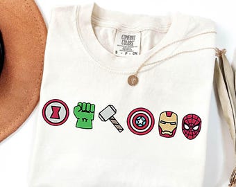 Avengers Heroes Png, Maglietta Supereroi Sublimazione Png, Silhouette Png, Eroi Png, Sublimazione Eroi, Png per DTF, Maglietta Avengers Png