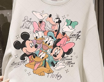 Firma vintage di Topolino e amici in formato PNG, personaggi Disney in formato PNG, testa di topo Disney in formato PNG, regalo retrò di Topolino e compagnia bella in formato PNG, download digitale