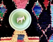 Vintage Jadeite Green Set of Two Mixing Bowls - Mid-Century Jadeite Bowls - Mint Green Mixing Bowls