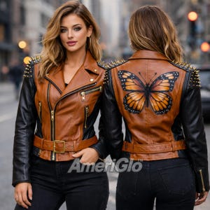 Leather Butterfly Jacket - Etsy