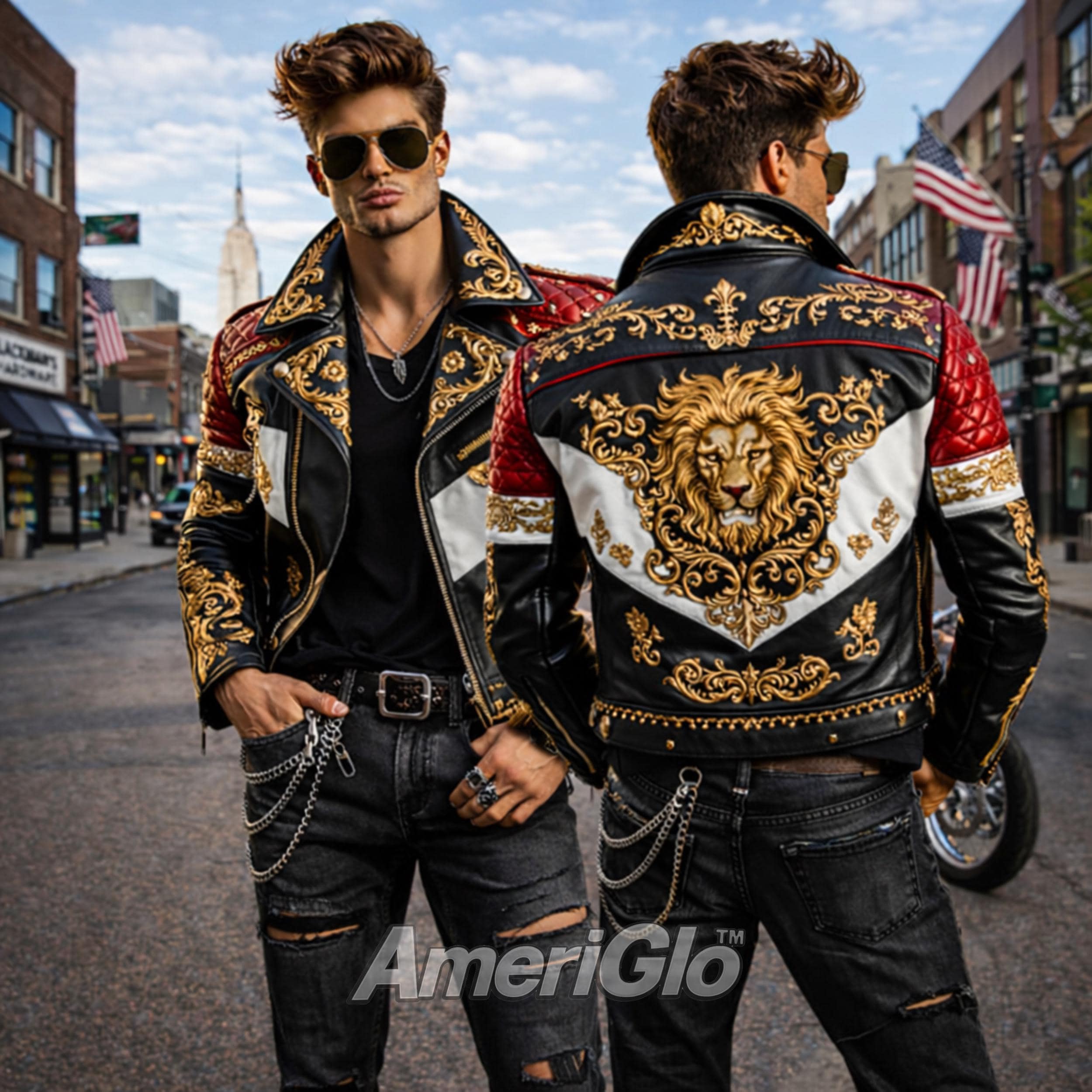 ジャケット・アウター Baroque Baroque Mens Jacket - Etsy