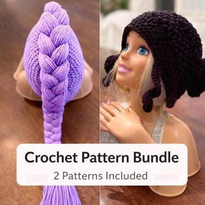 K-pop Demon Hunters Crochet Beanie Pattern Bundle, Rumi, Zoey, Cosplay Hat, Child PDF