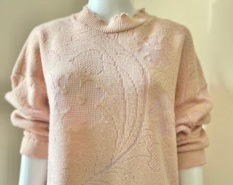 1980's Slouchy Sweater Pink fits M - XXL