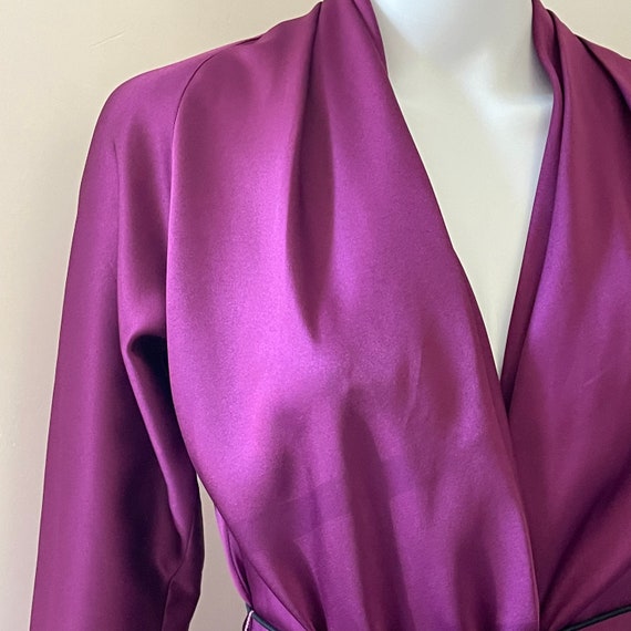 1970's Wrap Style Dress Purple - image 2