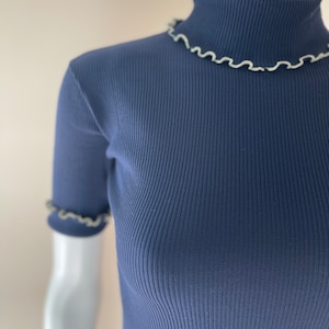 Navy Blue Bodysuit 1970&#39;s Medium